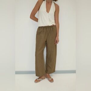Deiji Studios linen ease trouser XL